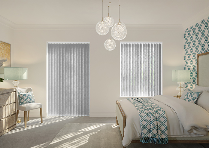Jasmine (Blackout), Silver - Vertical Blind - Image 8